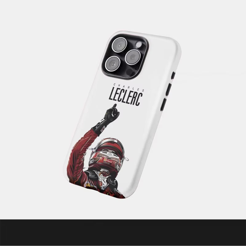 F1 LEC Fashionable Phone Case for Iphone16Promax 15 14 14 12Mini 7Plus XR 2In1 Tough Glossy Case