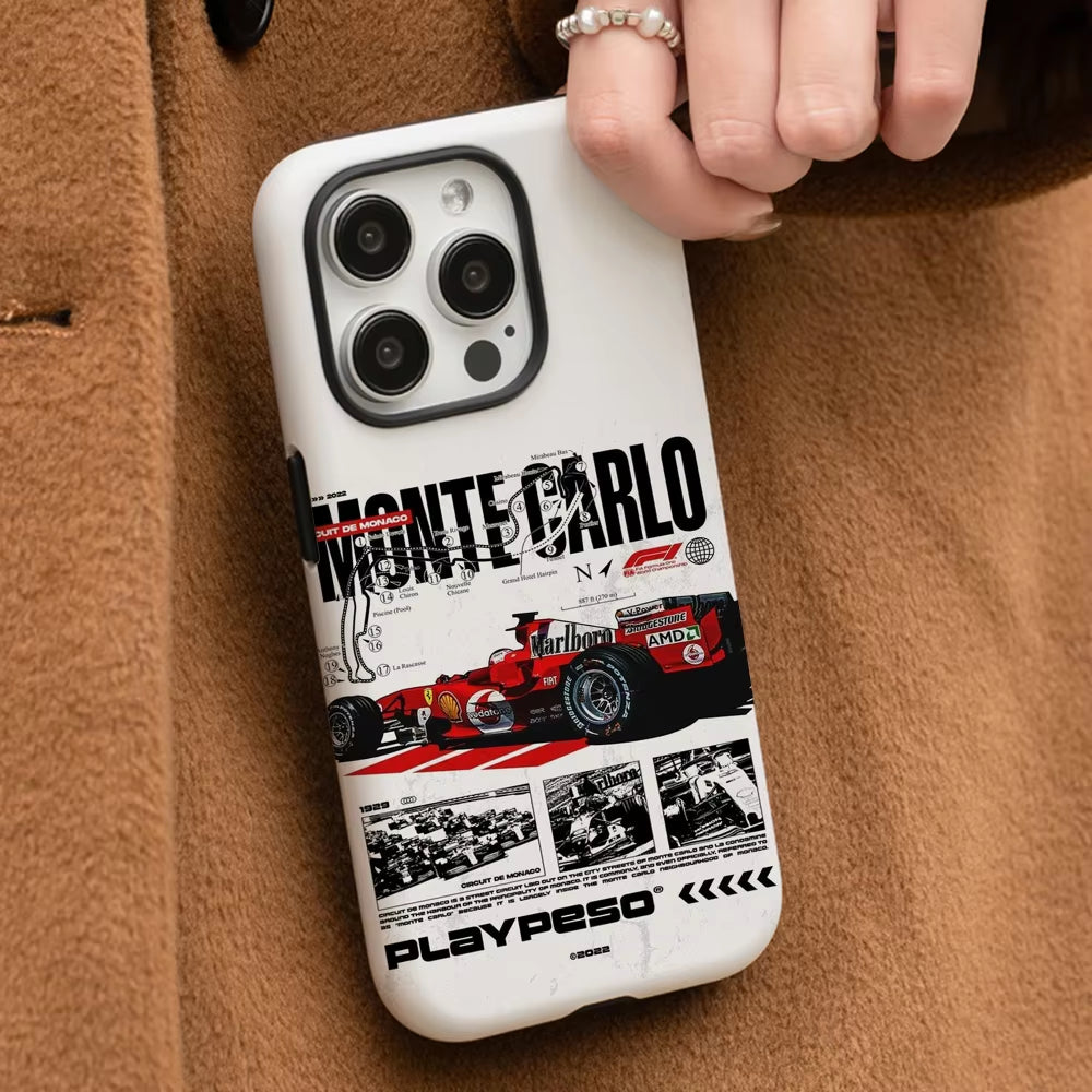 Formula 1 Phone Case Phone Case Film Shell for Iphone 16 15 14 13 12 11 Pro Max Plus