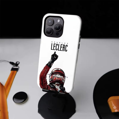 F1 LEC Fashionable Phone Case for Iphone16Promax 15 14 14 12Mini 7Plus XR 2In1 Tough Glossy Case