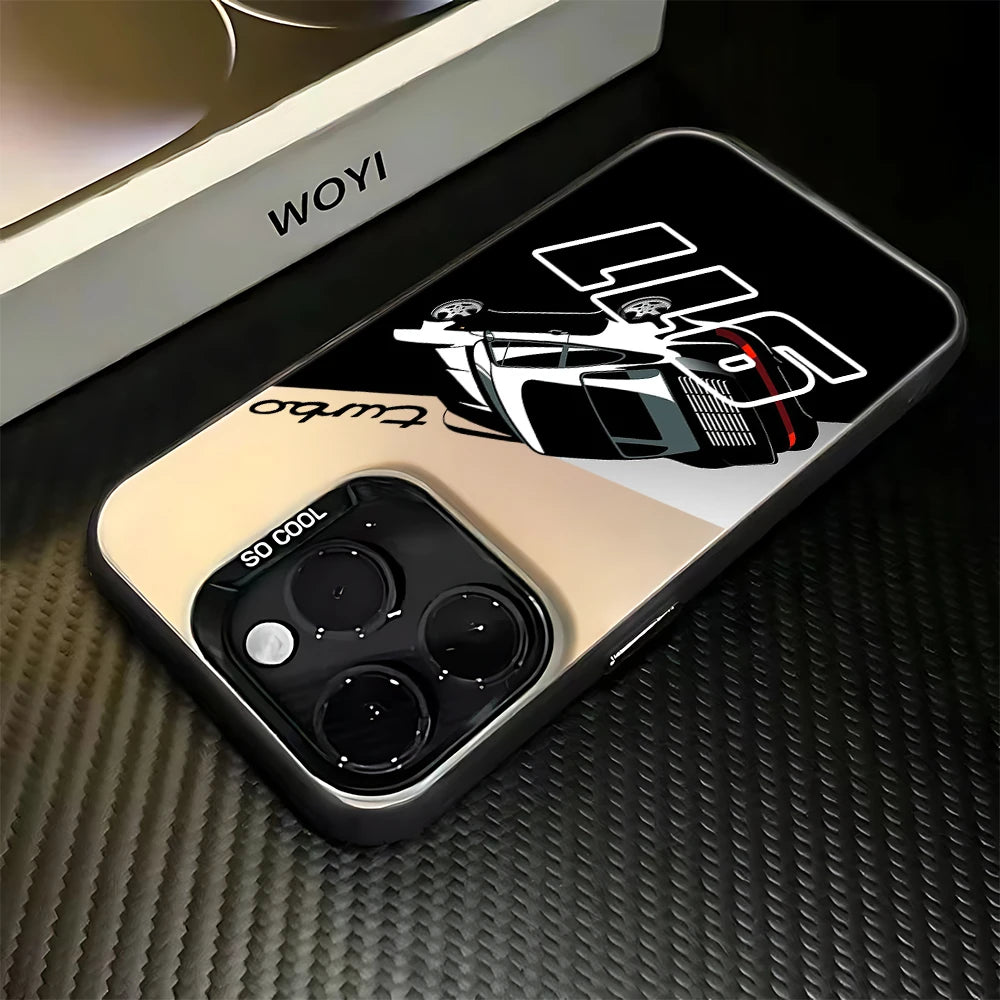 Luxury Stylish Sports Car Phone Case for Iphone 17 16E 16 15 14 13 12 11 Mini Pro Max XR 8 7 Air plus anti Fall Matte Back Cover
