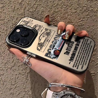 Luxury Stylish Sports Car Phone Case for Iphone 17 16E 16 15 14 13 12 11 Mini Pro Max XR 8 7 Air plus anti Fall Matte Back Cover