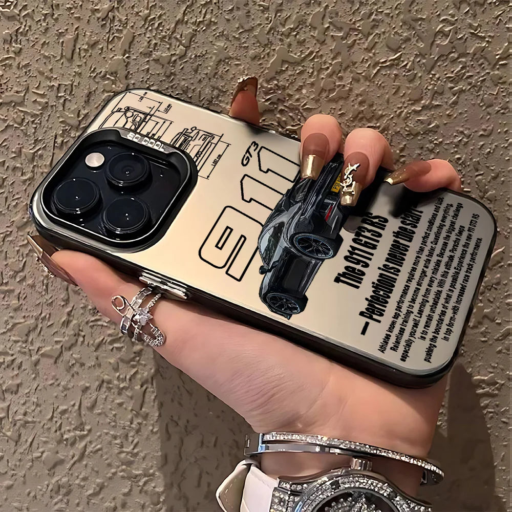 Luxury Stylish Sports Car Phone Case for Iphone 17 16E 16 15 14 13 12 11 Mini Pro Max XR 8 7 Air plus anti Fall Matte Back Cover