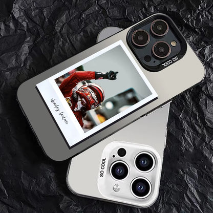 1PC Charles Leclerc 16 F1 Phone Case Phone Case IMD Color Silver Shell for Iphone 16 15 14 13 12 11 Pro Max Plus